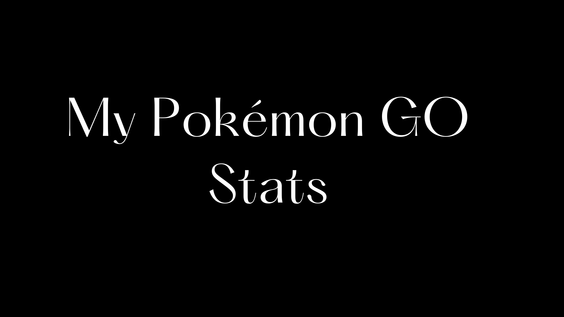 pokemon go stats