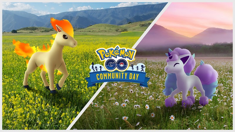 ponyta and galarian ponyta community day