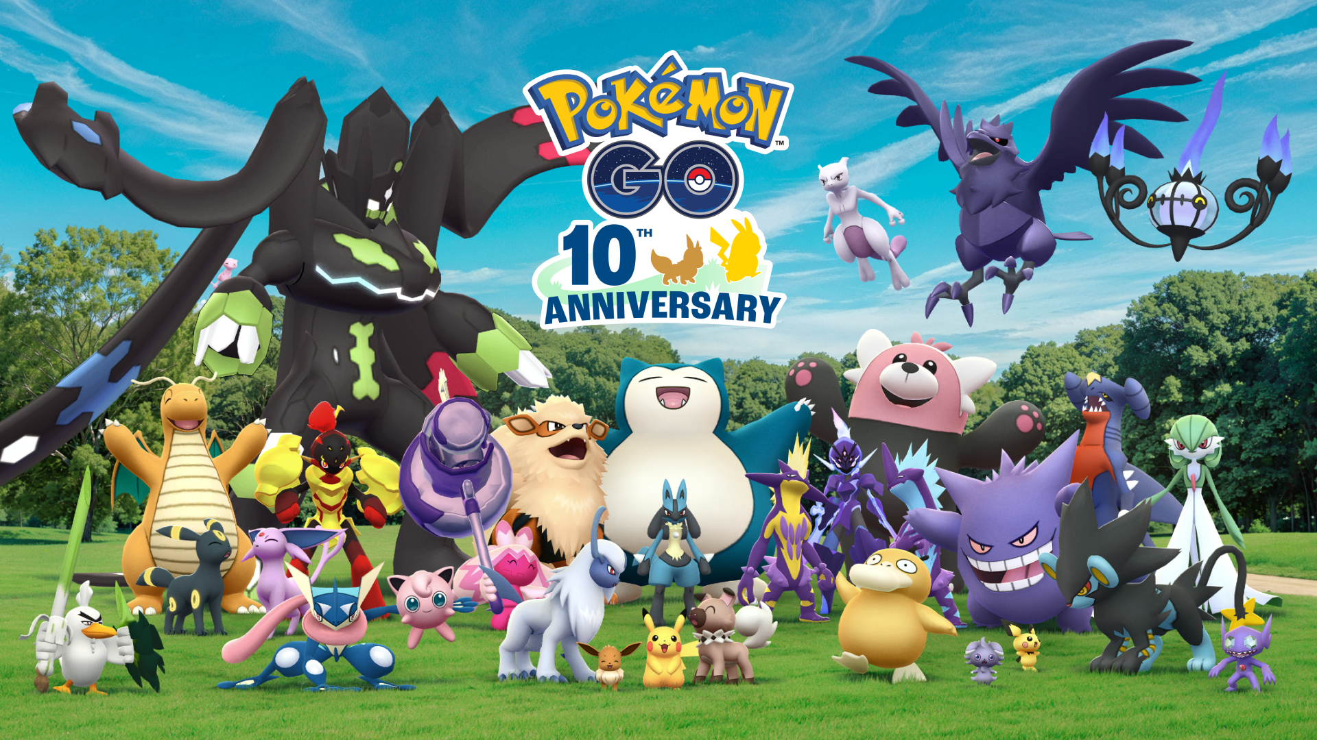 Mega Mewtwo X and Mega Mewtwo Y for Pokemon go 10th anniversary