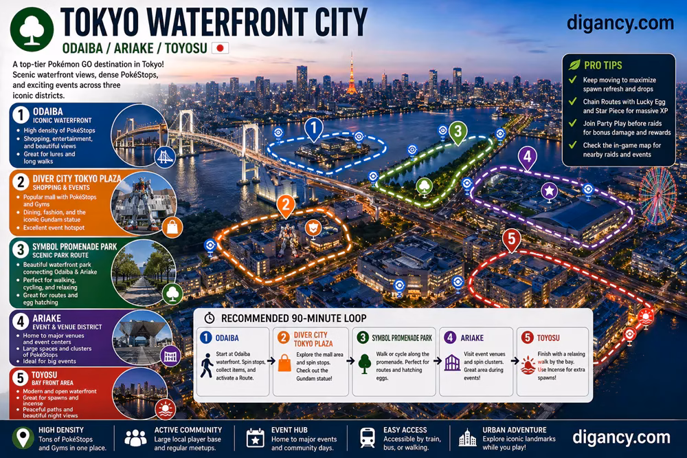 Tokyo Waterfront City Best Pokémon GO Spots 1 Tokyo Waterfront City Best Pokémon GO Spots