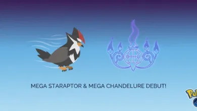 Meet Mega Staraptor and Mega Chandelure