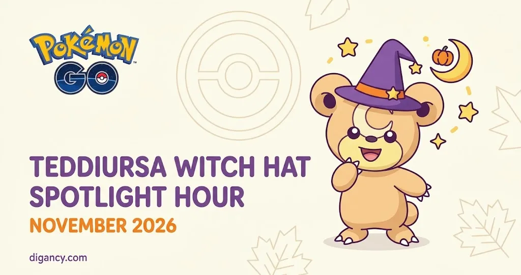 Teddiursa wearing a witch hat Spotlight Hour